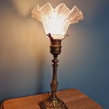 Table lamp in gilded bronze, late 19th / early 20th