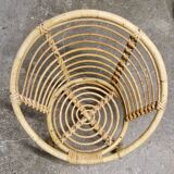 1970s rattan children's armchair