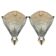 Pair of Art Deco wall sconces signed by Jean Noverdy