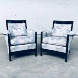 Set of Galaxy Peggy Low Armchairs by Umberto Asnago for Giorgetti, Italy, 1990s