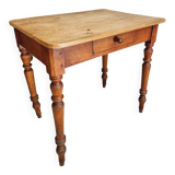 Antique table dining table desk 60x80 cm beech