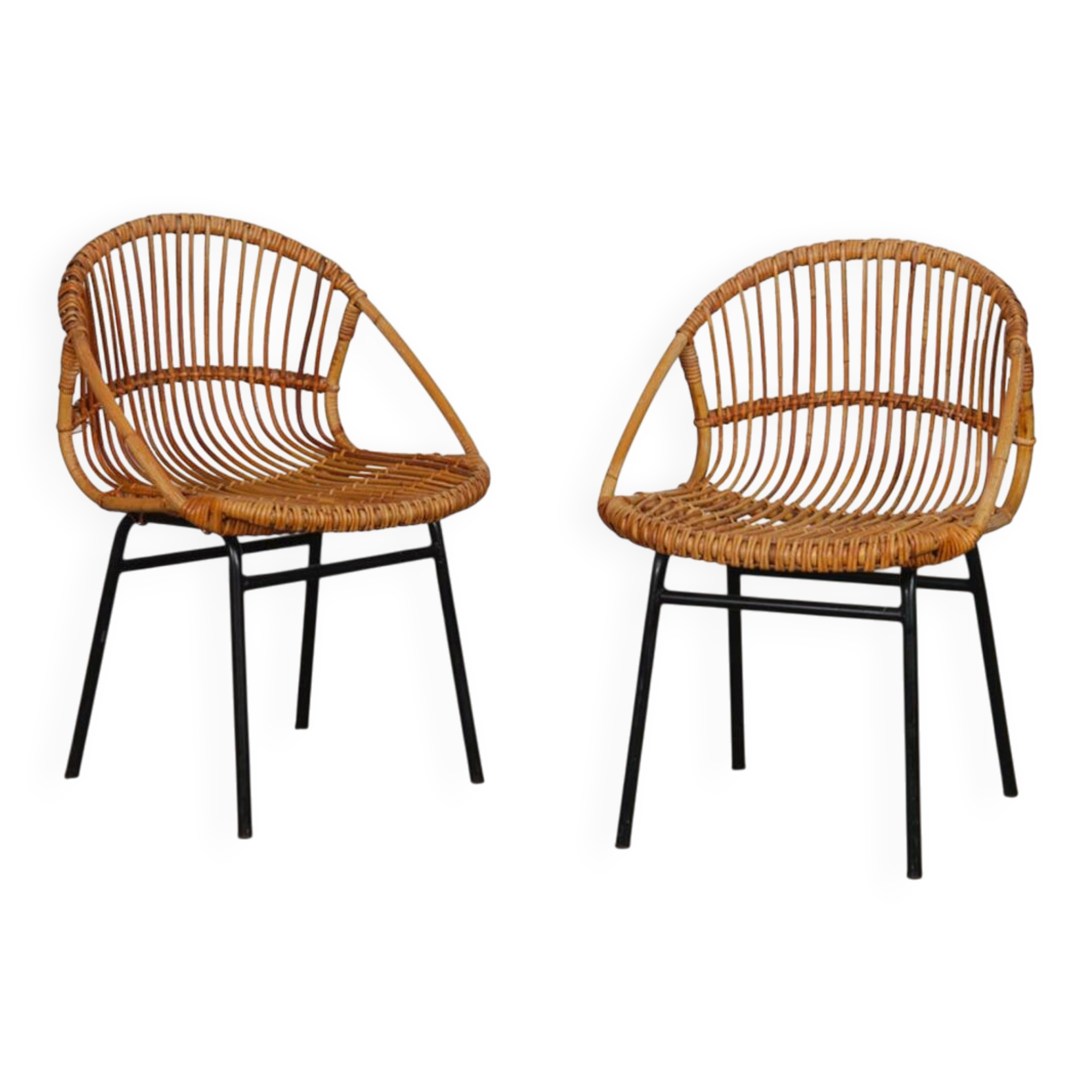 Pair of vintage armchairs by Jan Kalous for Uluv, 1960