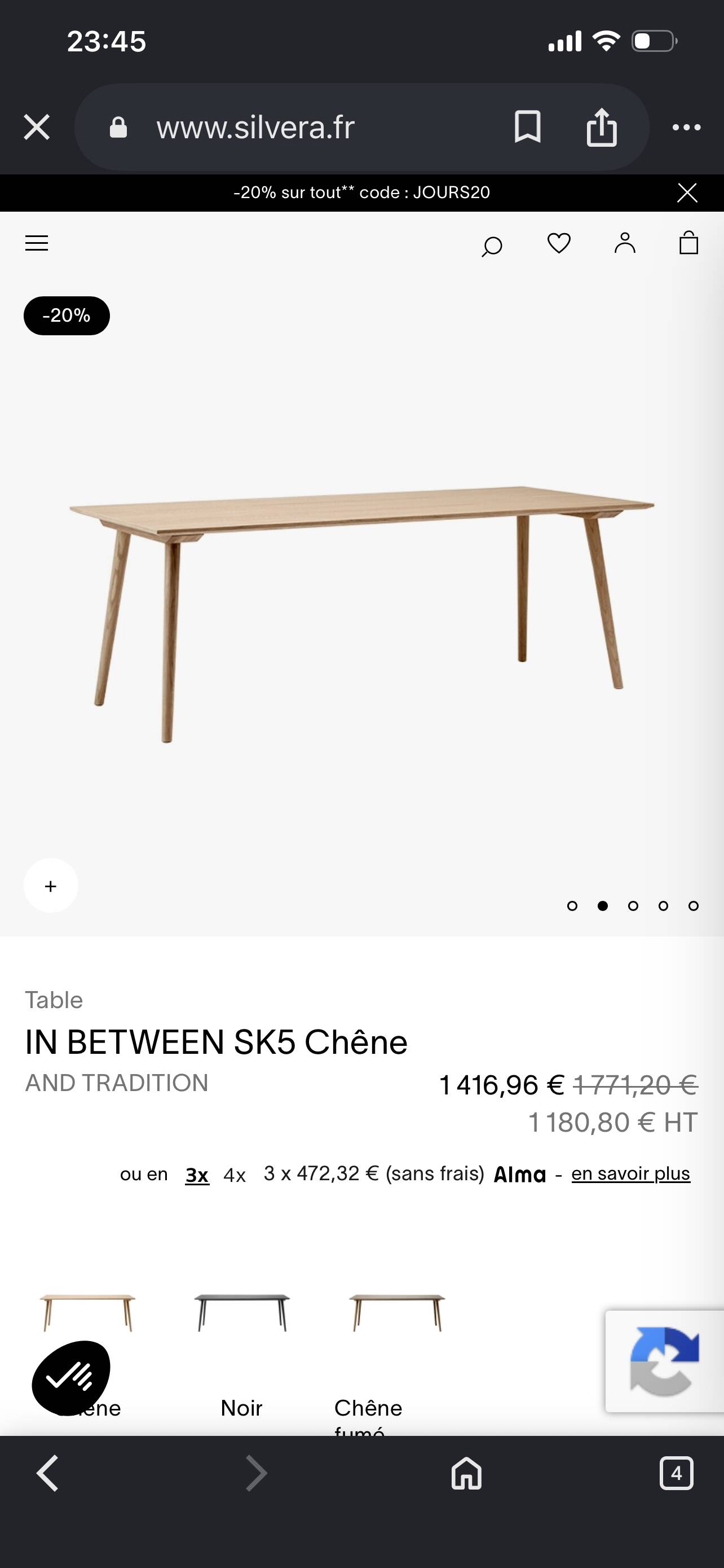 Dining table in between & t r a d i t i o n