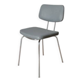 Vintage chair in faux leather and chrome