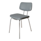 Chaise vintage en skaï et chrome