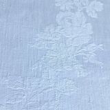 White and blue damask tablecloth 1m50 x 1m50