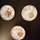 Set of 3 old plates Provencal style floral motifs