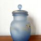 Art Nouveau covered vase with anemones