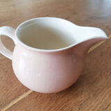 Pink and white creamer , Villeroy and Boch , milk jug , vintage French