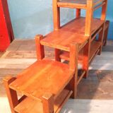 Etagère sur pied "pin" 1970s