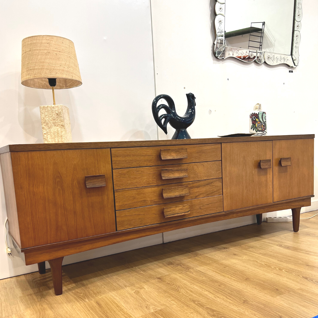 Teak and rosewood row