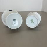 Set of 2 Original Porcelain Op Art Vase Made by Royal Bavaria KPM Germany, 1970s