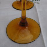 6 verres a pied ambré Luminarc