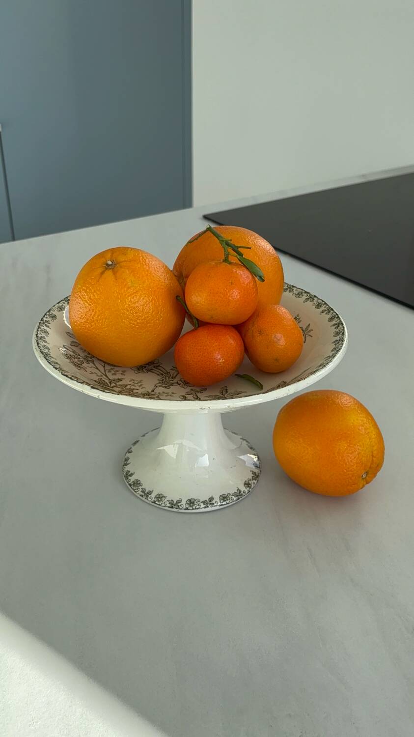 French ironstone fruit bowl, St Amand, Denise model