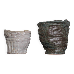 Paire de vases en grès - pot