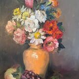 Still life with flowers signed 1992
