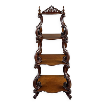 Étagère en chêne sculpté, XIXe siècle