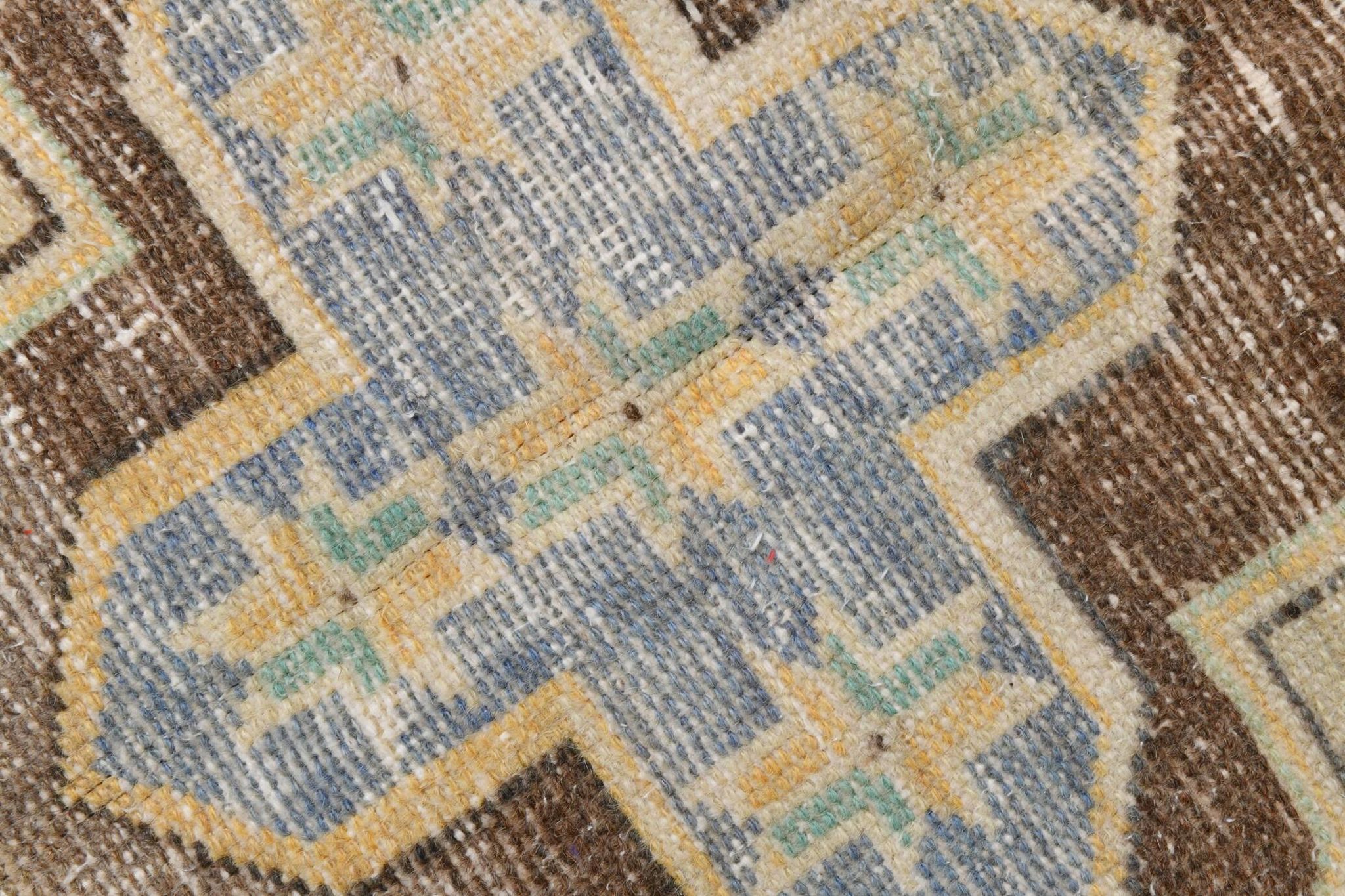 4x8 Mustard Yellow Wool Turkish Rug, Handmade Rug, 125x230Cm