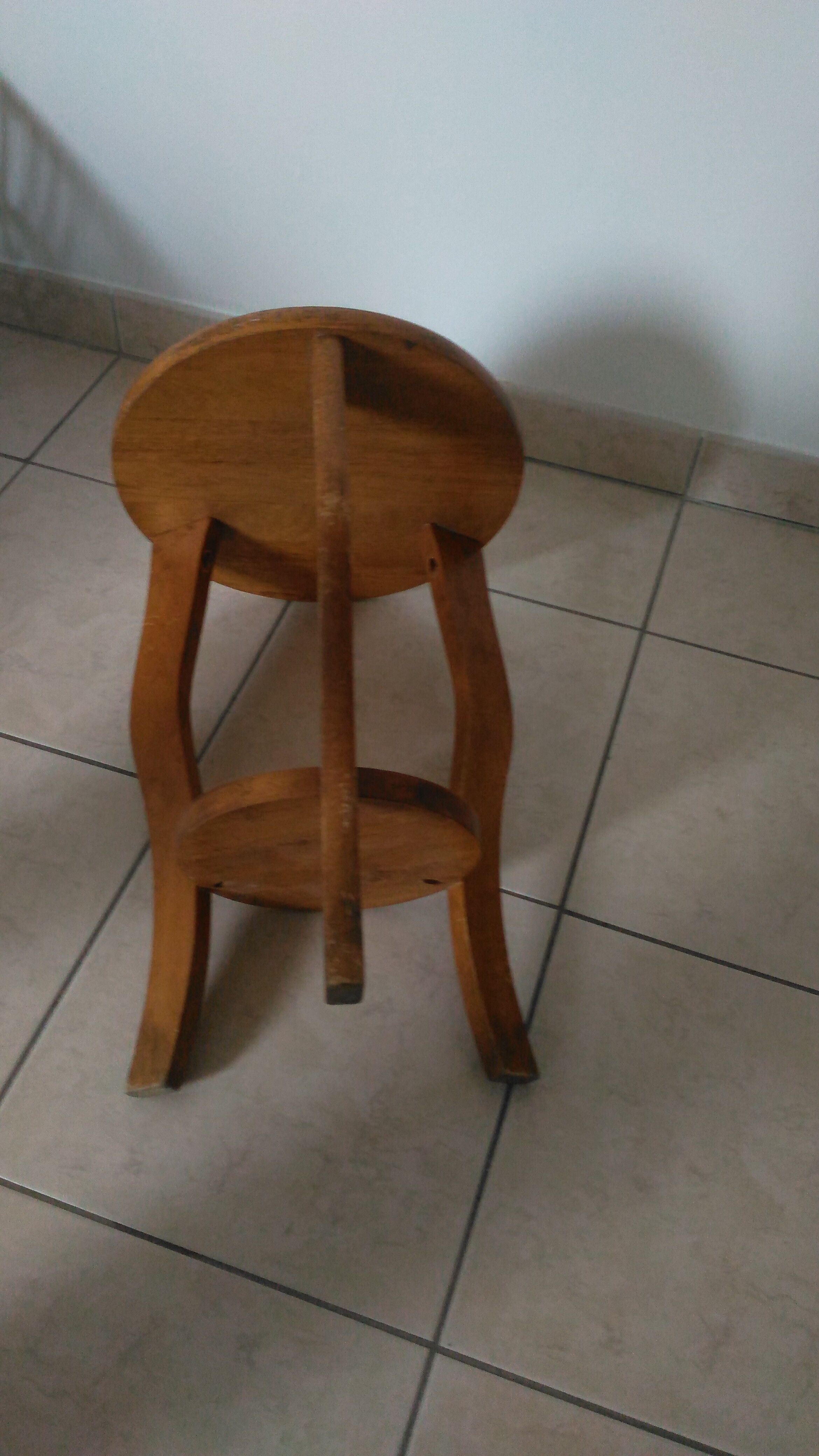 Vintage oak pedestal table