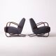 Pair of H-269 Jindrich Halabala lounge chairs, Czechoslovakia, circa 1950