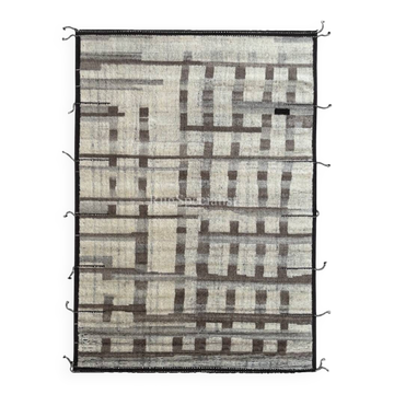 Beni Ourain Design Rug. Moroccan Design Carpet. 100% Wool. Custom Options Available