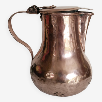 Old thick copper jug, jug