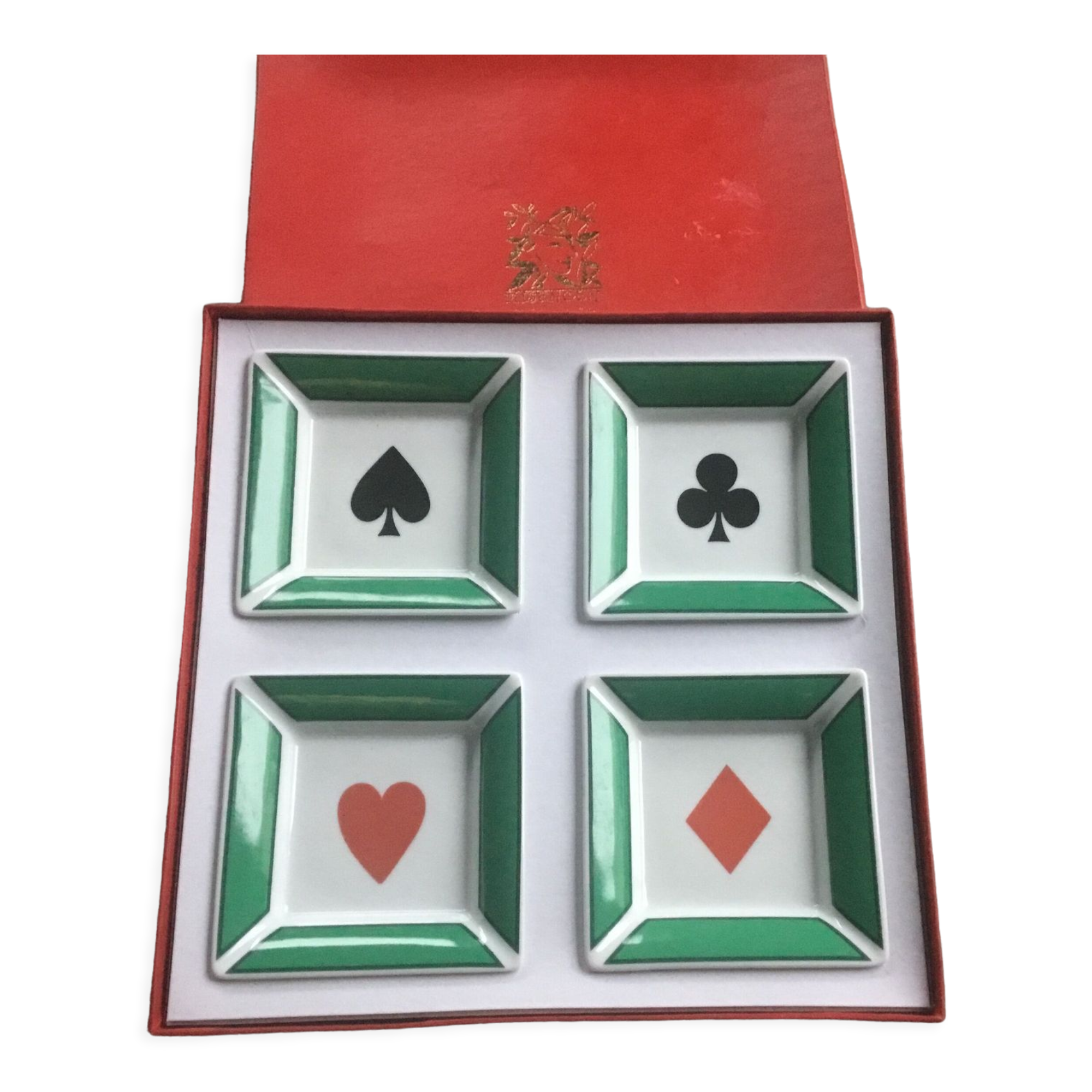 Set of 4 pocket drains pattern playing cards