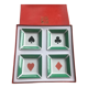Set of 4 pocket drains pattern playing cards