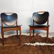 2 Danish chairs by Arne Hovmand in teak.