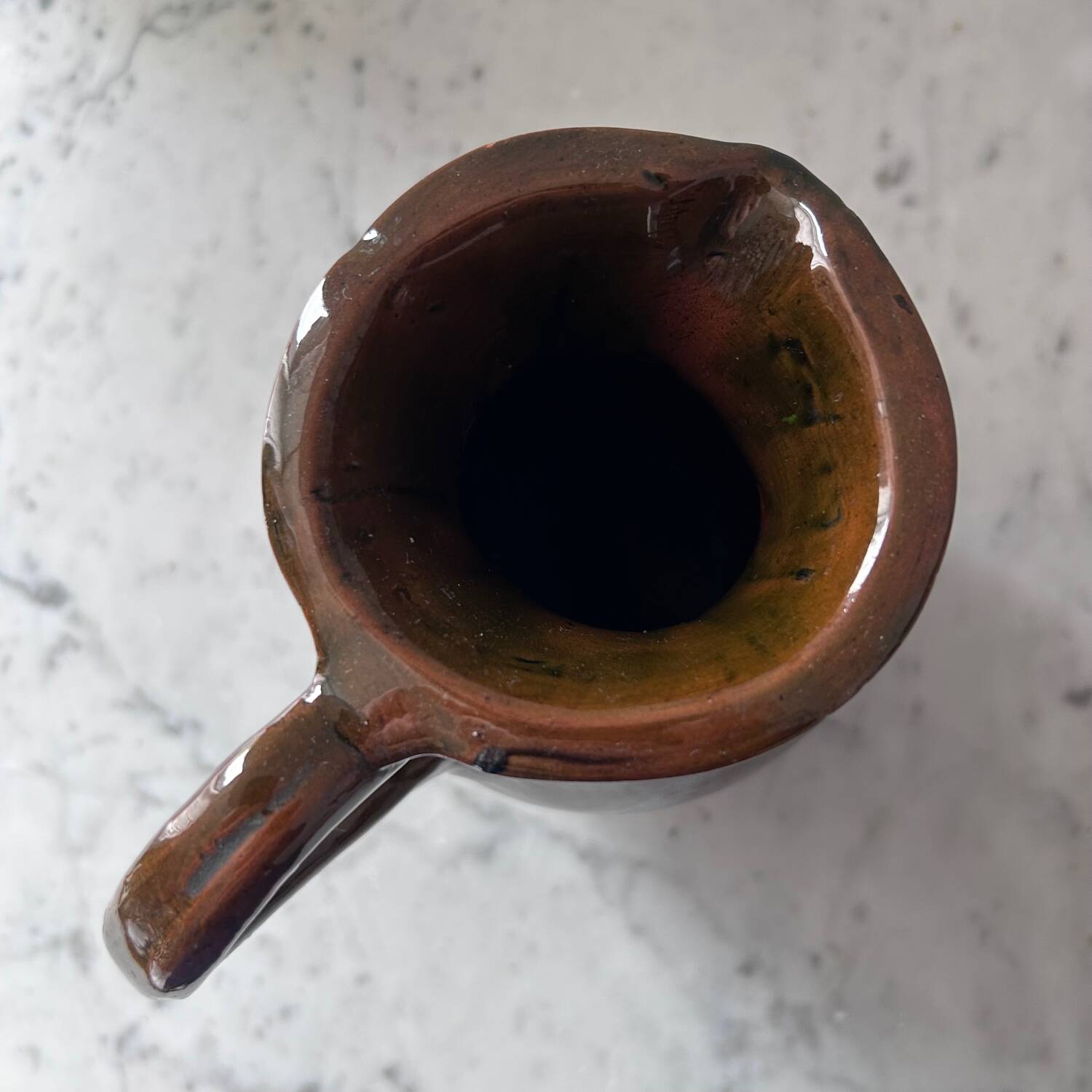 Old signed artisanal pitcher