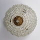 Ceiling light basket with 3 lights in gilded brass