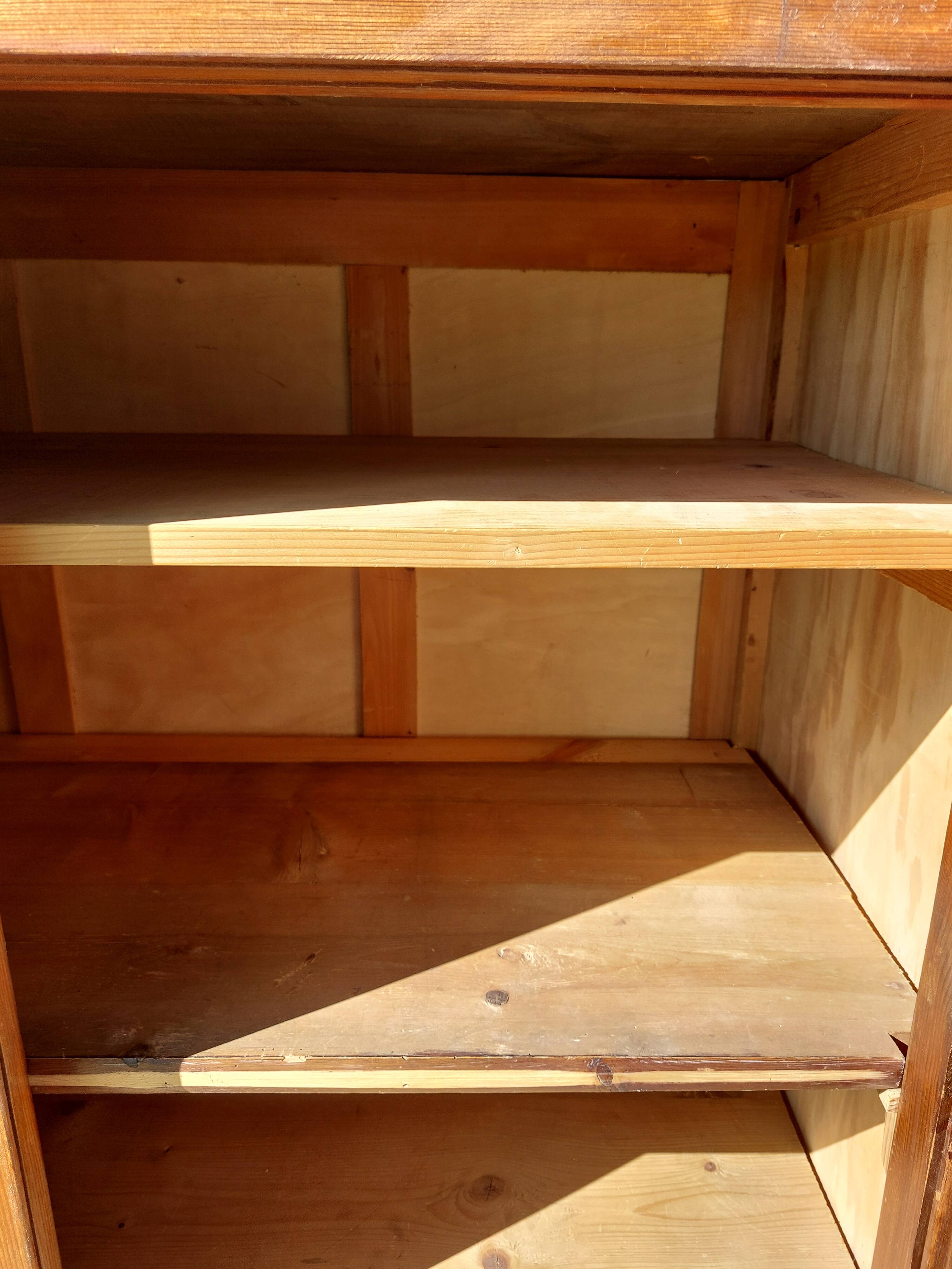 sliding door wardrobe, vintage, possible hanging space