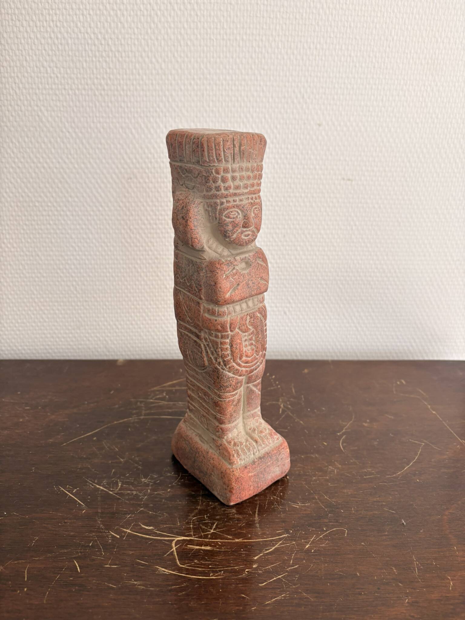 Ancient Atlantean Sculpture from Tula, Toltec Mexico, Terracotta Pottery