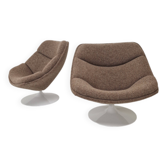 Set of 2 F557 Lounge Chairs by Pierre Paulin for Artifort, 1960s