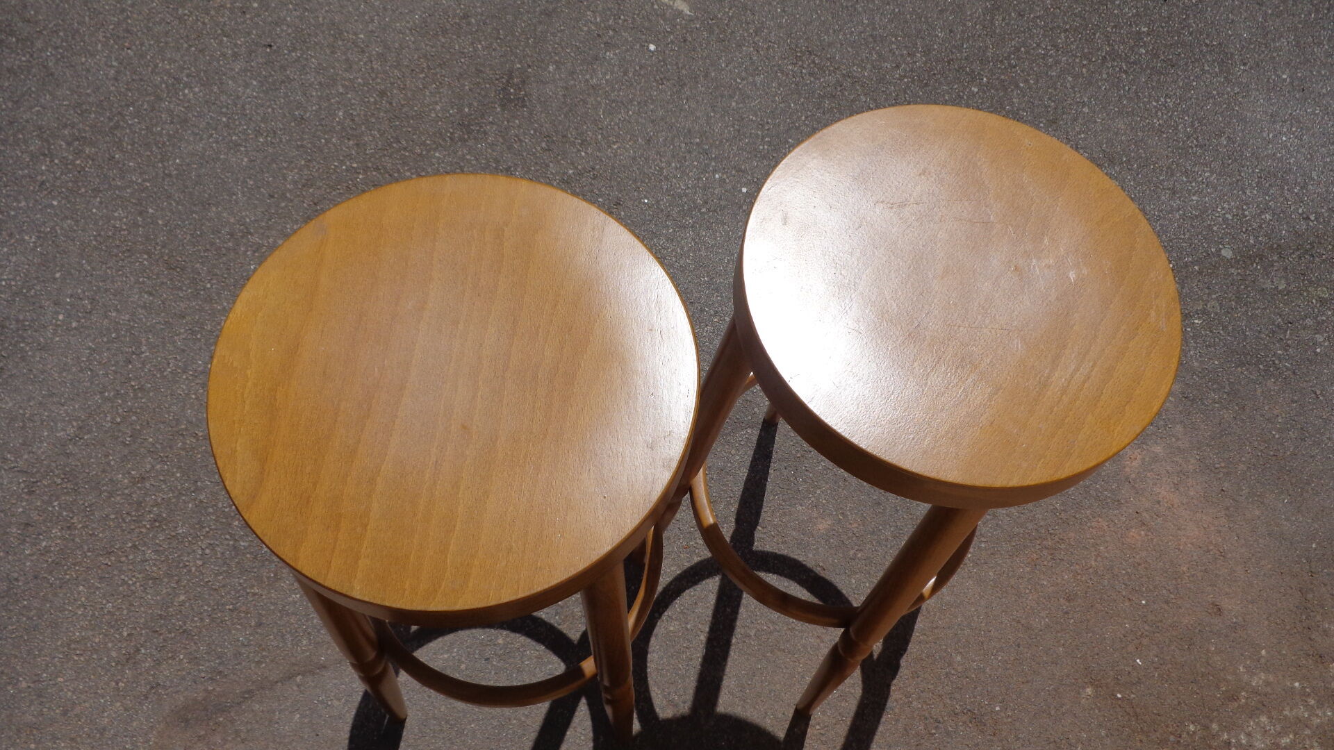 Paire de tabourets hauts Baumann