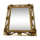 Miroir à poser au cadre en bois doré ajouré