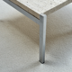Travertine coffee table