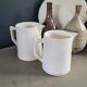 Paire de pichets en porcelaine de Digoin