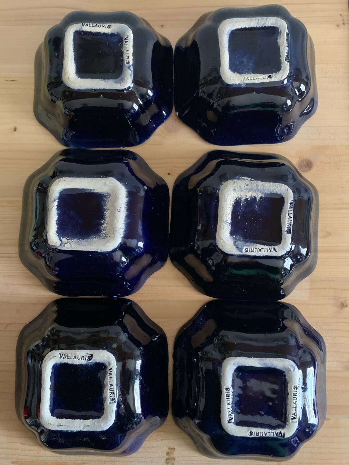 6 coupelles  Vallauris
