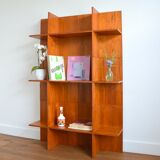 Wall unit / Scandinavian teak library 1970s
