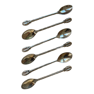6 silver teaspoons