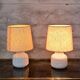 Pair of vintage ceramic lamps made in Italy
