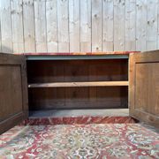 Low plinth buffet – Louis XIV period – Reclaimed wood & Faux marble