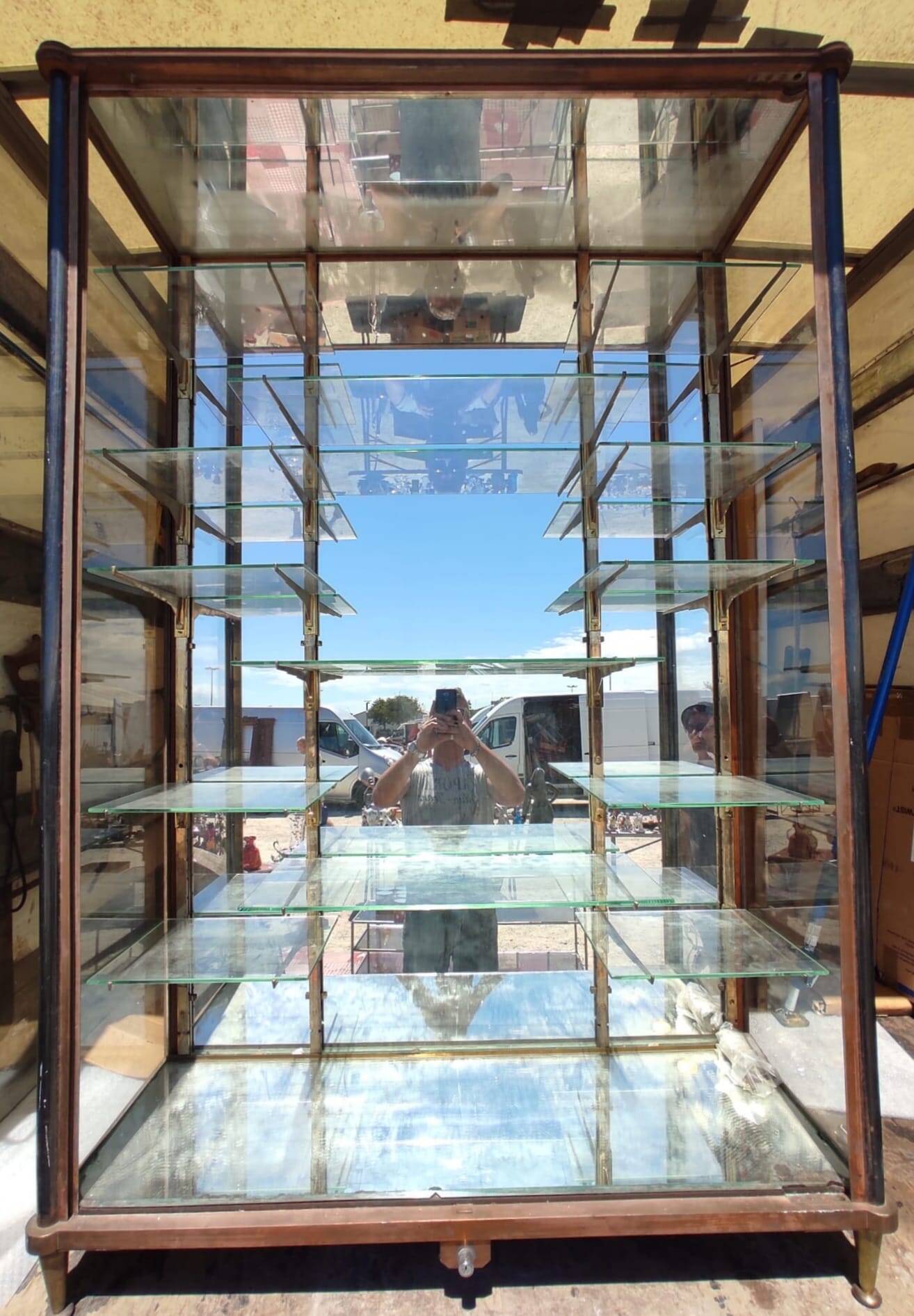 Vintage library/display cabinet mid 19th century