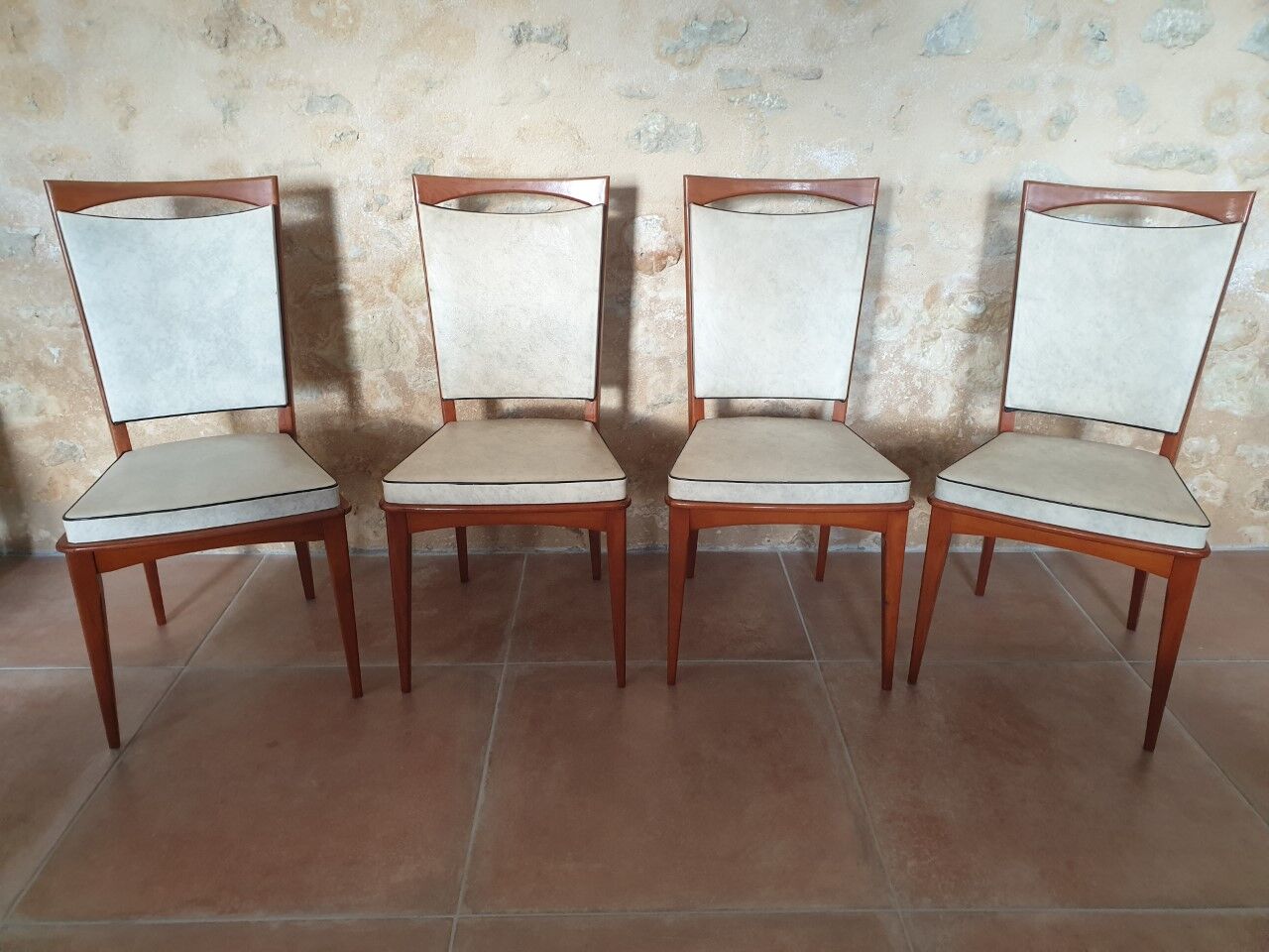 Set of 5 chairs 60s