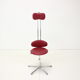 Chaise pivotante réglable en hauteur années 1980, Tchécoslovaquie