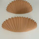 Pair of vintage terracotta sconces, France 1970