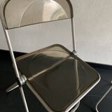 Paire de chaises vintage 1960 Plia par Giancarlo Piretti pour Castelli