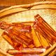 Ten pink glass knife holders