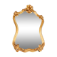 Miroir doré style Louis XV 60x40 cm